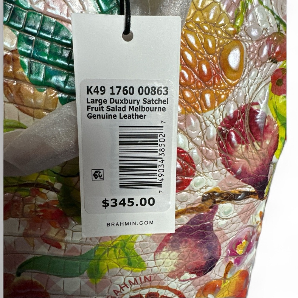 Brahmin Large Duxbury Satchel in “Fruit Salad Melbourne” - Picture 5 of 6